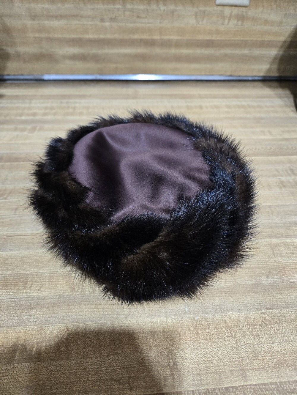 Vintage Fur Pillbox Hat 50's 60's Styled by Coralie Retro Classic Mod Mink - Picture 11 of 11